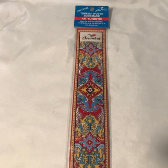 Vintage Turkish Woven Carpet Souvenir Bookmark - Picture 1 of 2